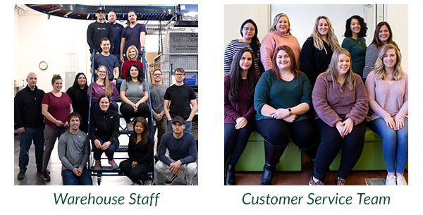 Warehouse Staff and Customer Service Team