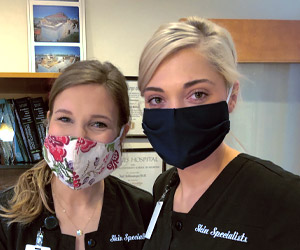 LovelySkin nurses modeling face masks