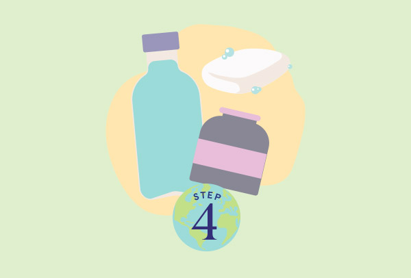 Step 4: illustration of jars and package-free soap