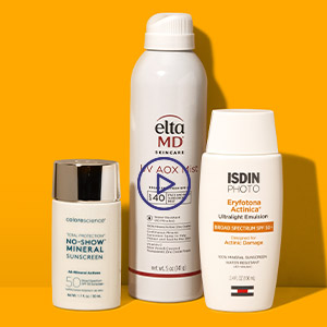 Sunscreens from EltaMD, ISDIN and Colorescience